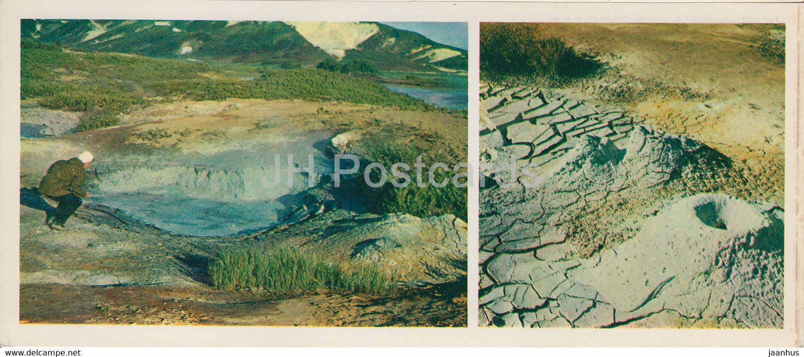 Kronotsky Nature Reserve - mud pots and small volcanoes of Uzon - 1981 - Russia USSR - unused - JH Postcards