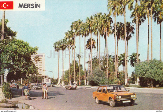 Mersin - Some view from the City - car - traffic - 1987 - Turkey - used - JH Postcards
