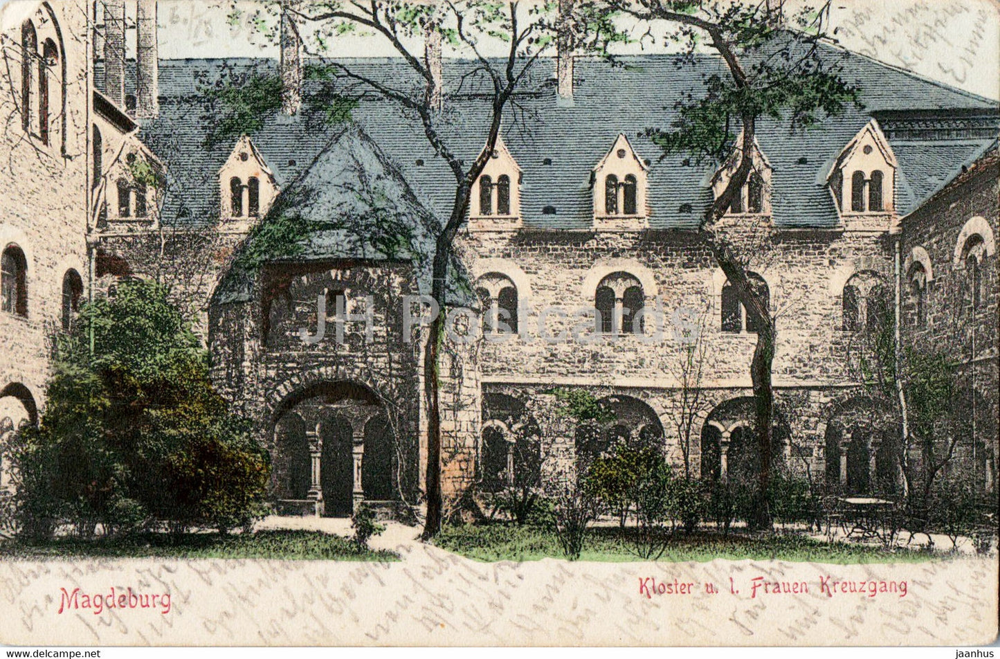 Magdeburg - Kloster u l Frauen Kreuzgang - old postcard - 1905 - Germany - used - JH Postcards