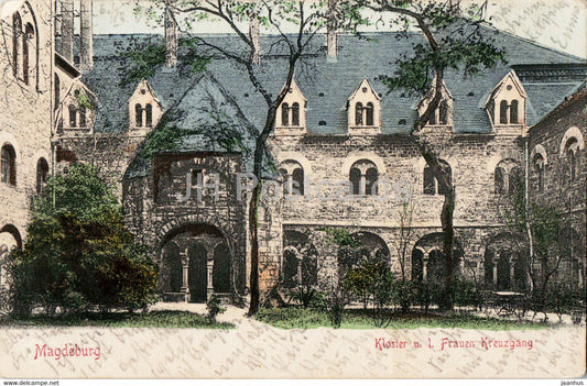Magdeburg - Kloster u l Frauen Kreuzgang - old postcard - 1905 - Germany - used - JH Postcards