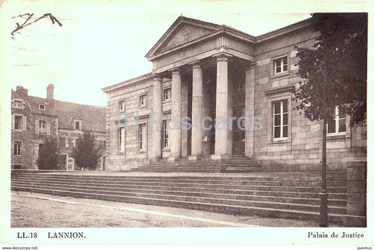 Lannion - Palais de Justice - 18 - old postcard - France - unused - JH Postcards