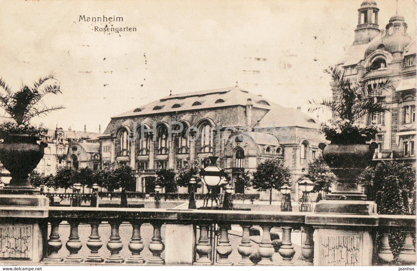 Mannheim - Rosengarten - old postcard - 1923 - Germany - used - JH Postcards