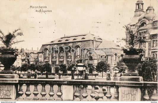 Mannheim - Rosengarten - old postcard - 1923 - Germany - used - JH Postcards