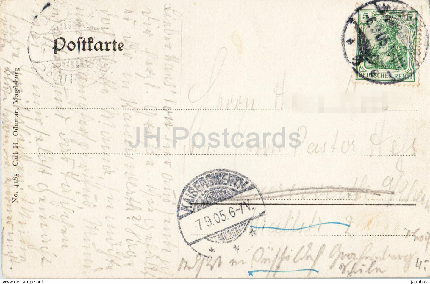 Magdebourg - Kloster ul Frauen Kreuzgang - carte postale ancienne - 1905 - Allemagne - utilisé