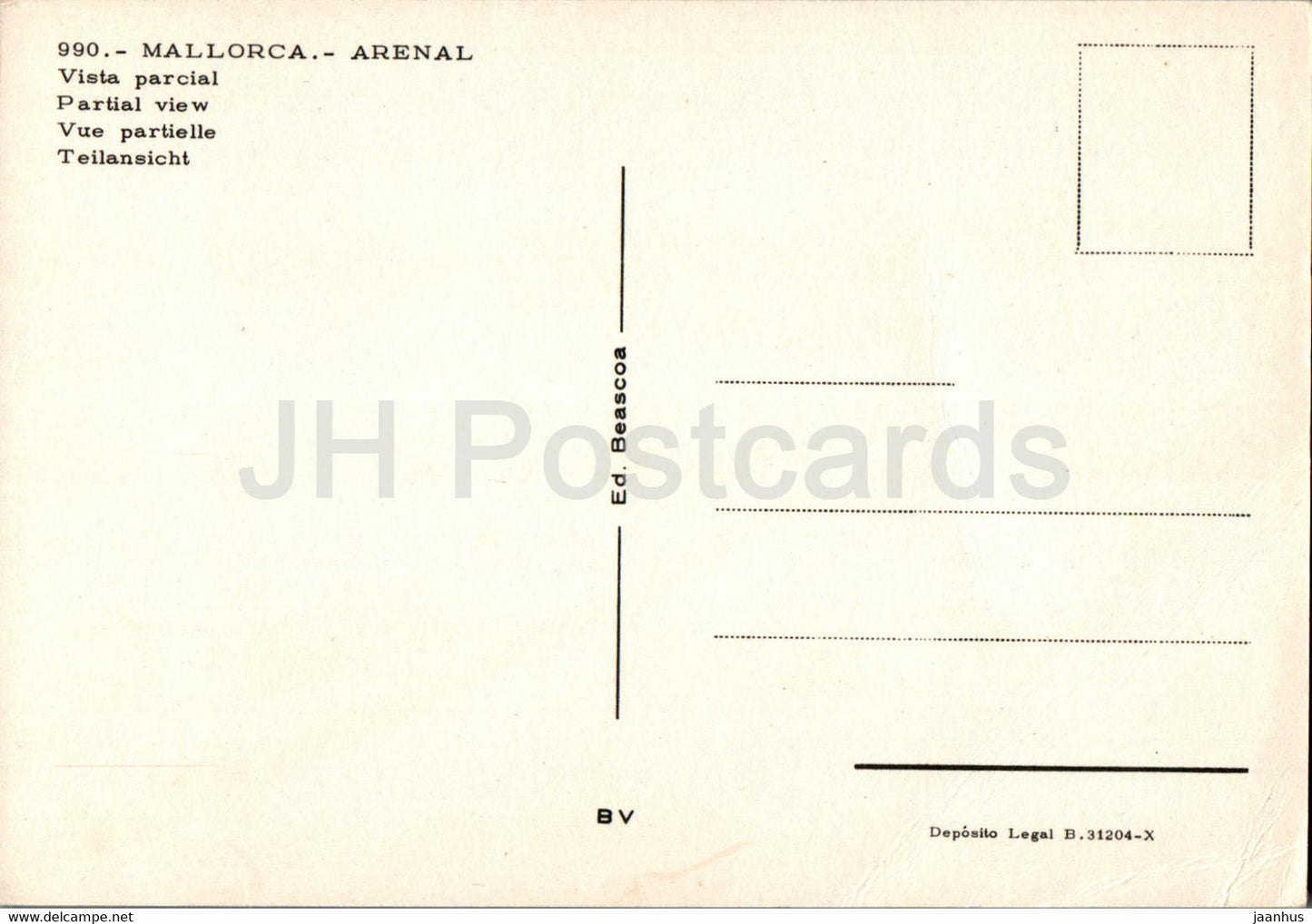 El Arenal - Vista parcial - view - Mallorca - 990 - Spain - unused