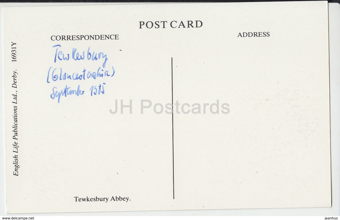 Tewkesbury Abbey - 1985 - United Kingdom - England - used