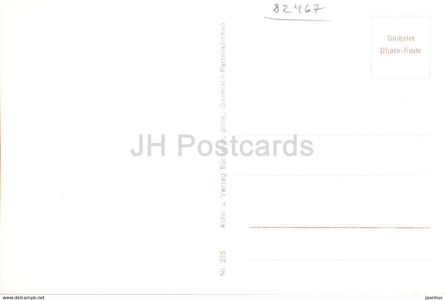 Hollentalklamm - Eingangshutte - old postcard - Germany - unused