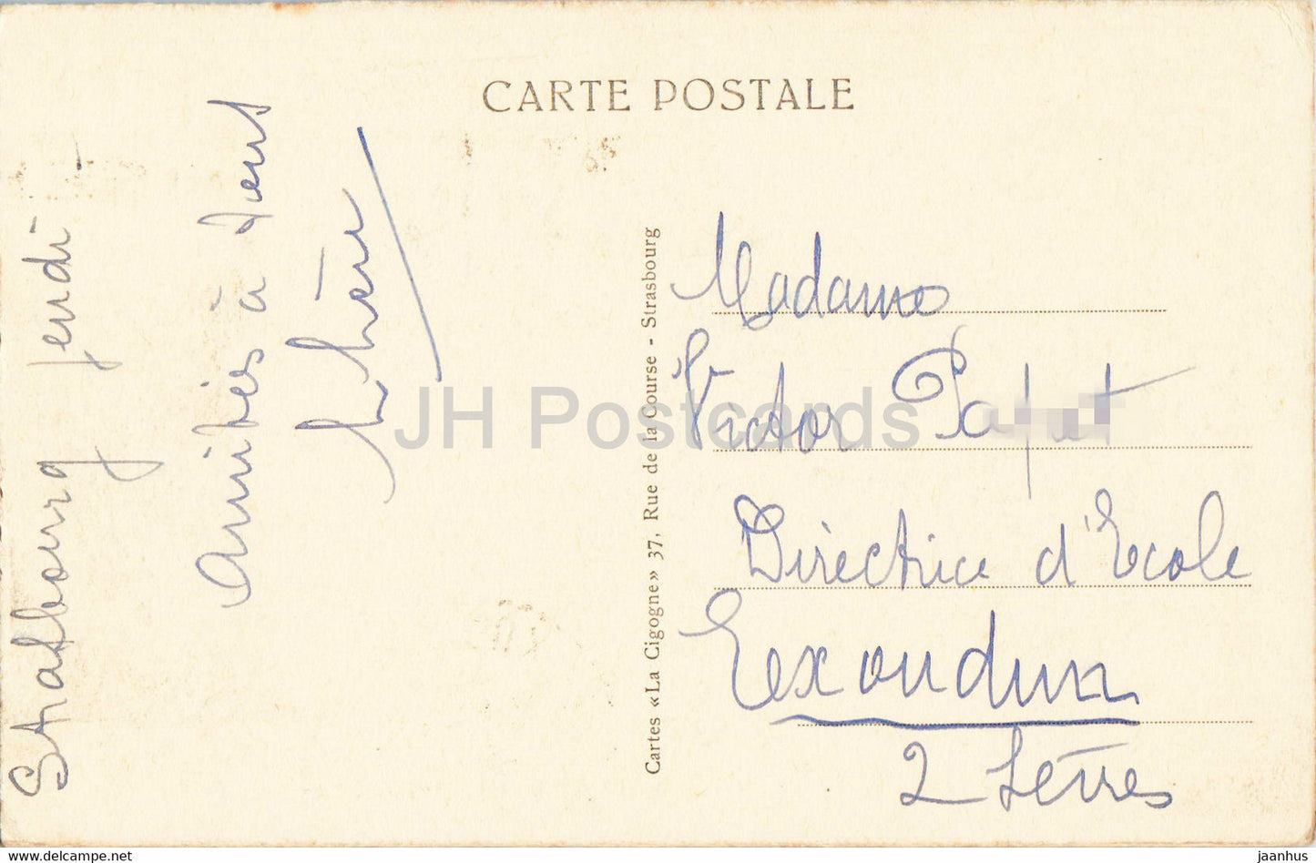 Strasbourg i E - Strasbourg - Place de la République et Palais du Rhin - 1446 - carte postale ancienne - 1937 - France - occasion