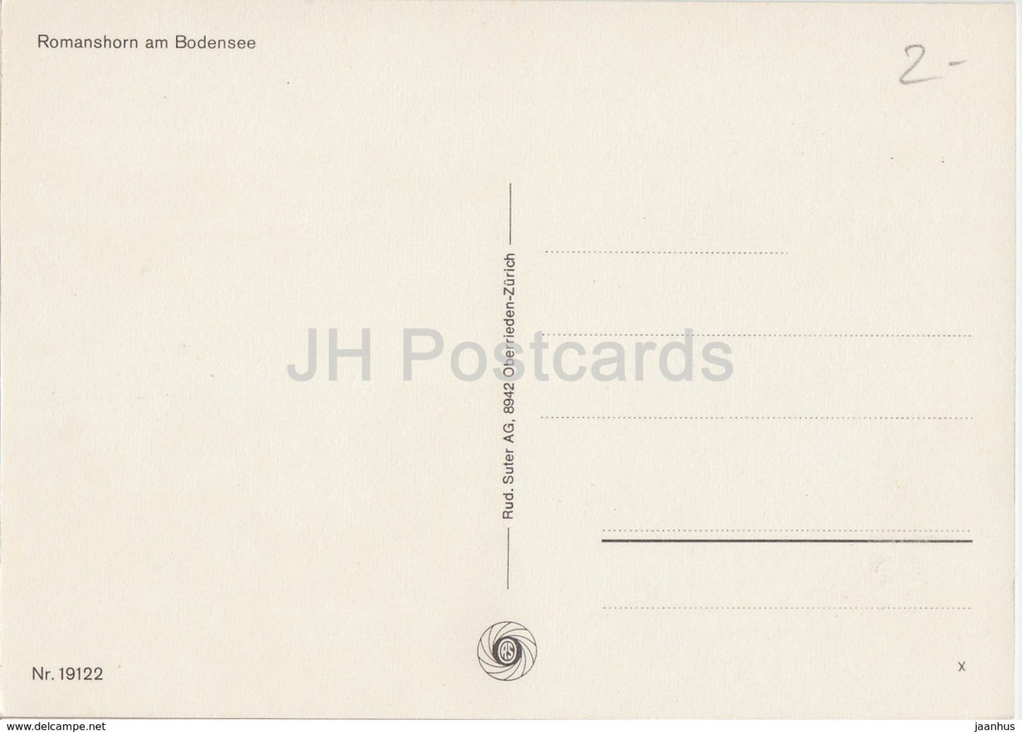 Romanshorn am Bodensee - ferry - MS Thurgau - ship - 19122 - Switzerland - unused