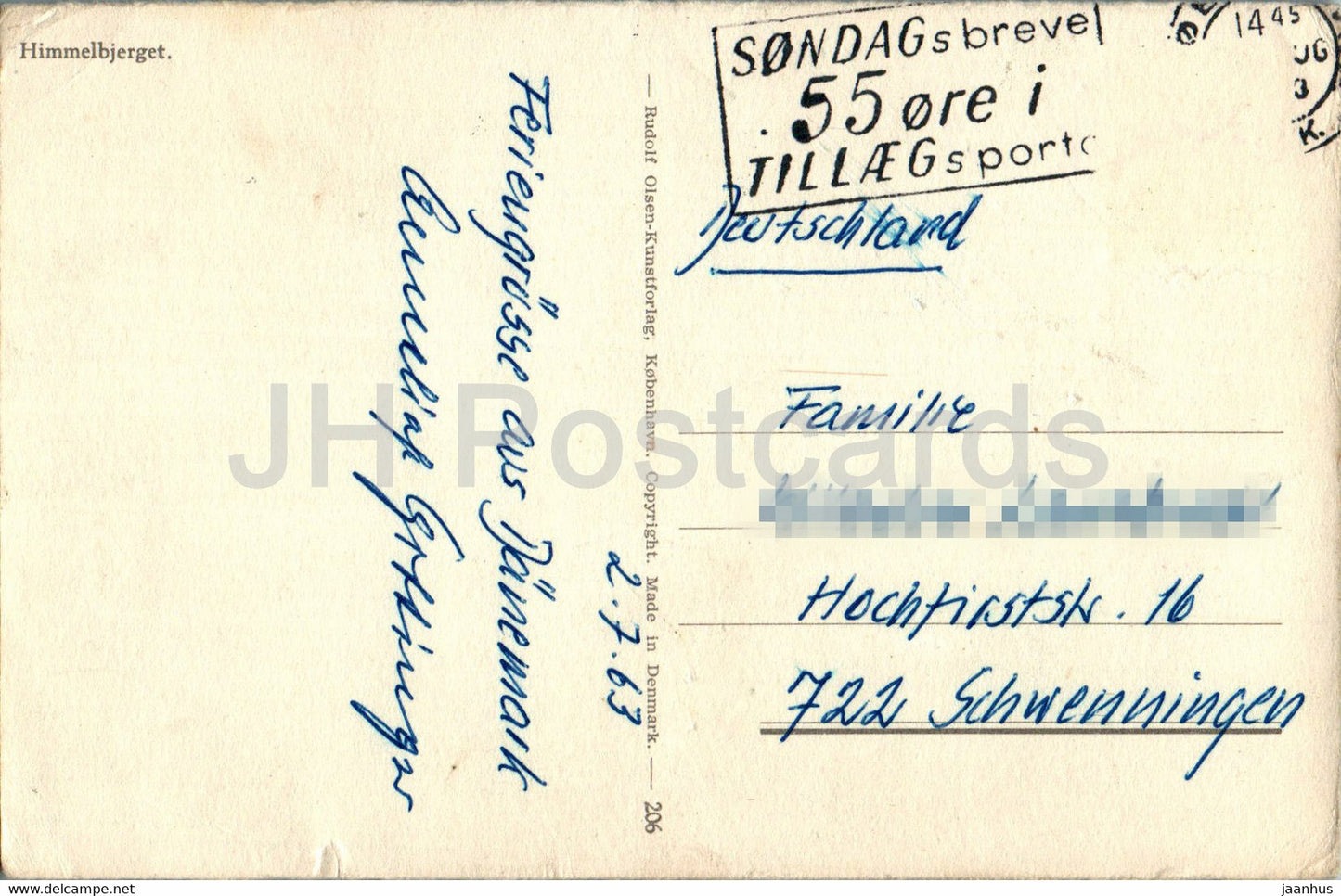 Himmelbjerget - 206 - 1963 - Denmark - used