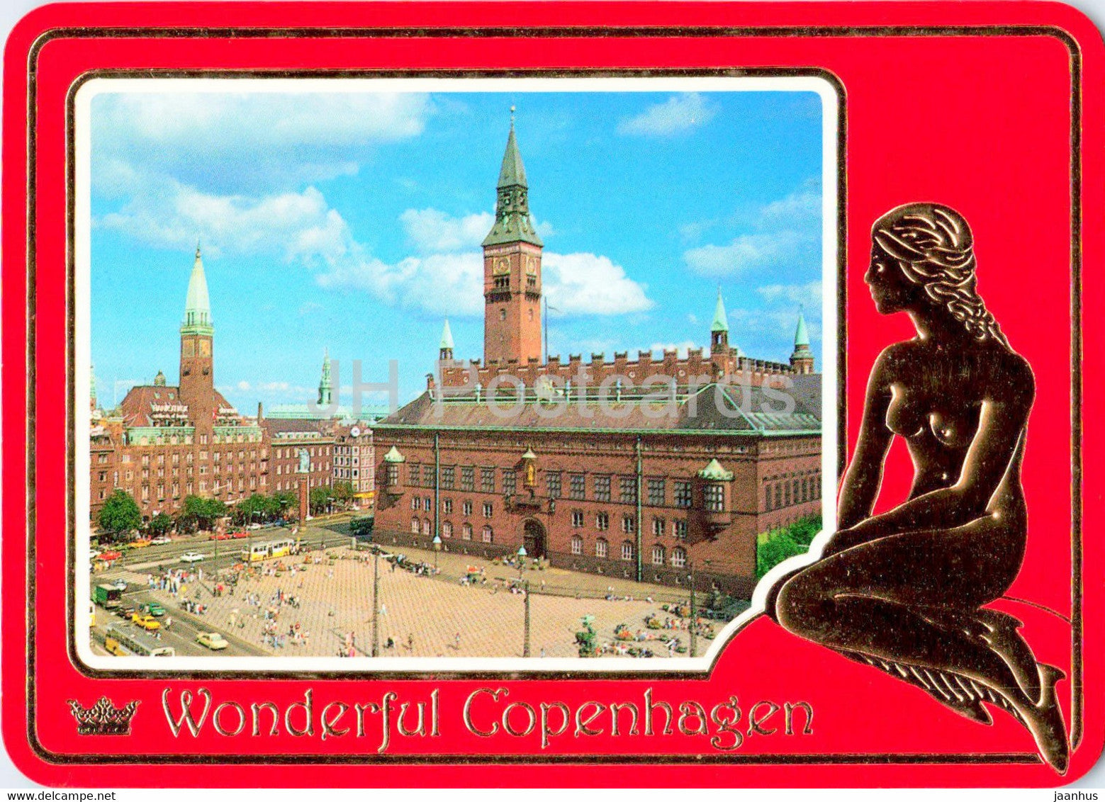 Wonderful Copenhagen - Town Hall Square - Denmark - unused - JH Postcards