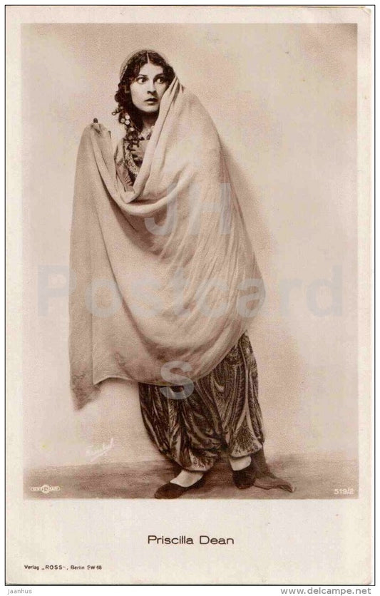 movie actress Priscilla Dean - film - Verlag Ross - 519/2 - Germany - old postcard - unused - JH Postcards