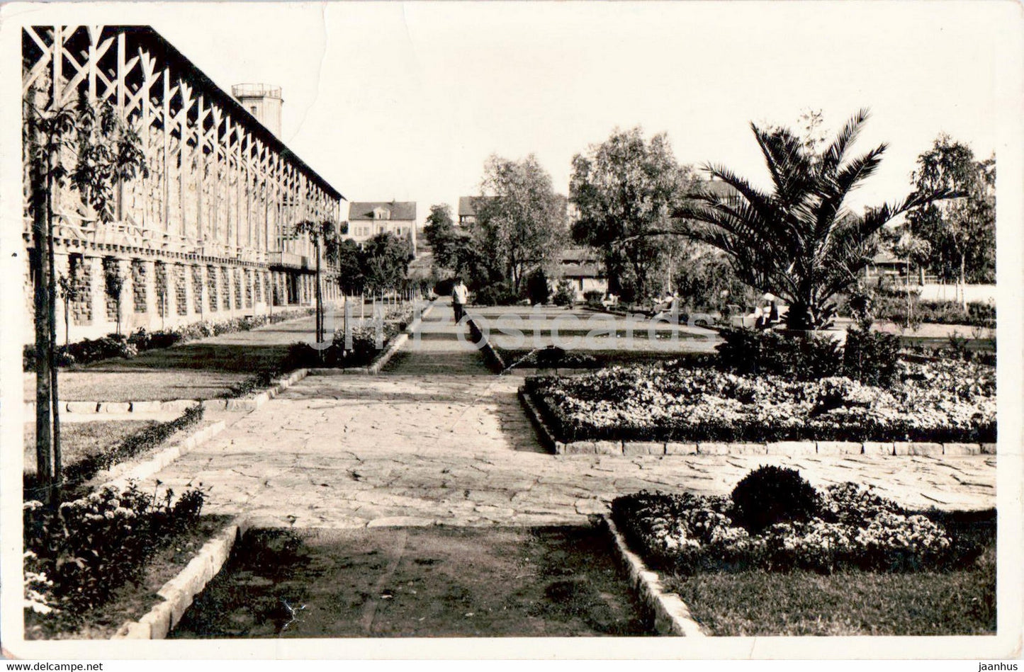 Bad Durkheim - Gradierbau mit Anlagen - old postcard - 1930s - Germany - used - JH Postcards