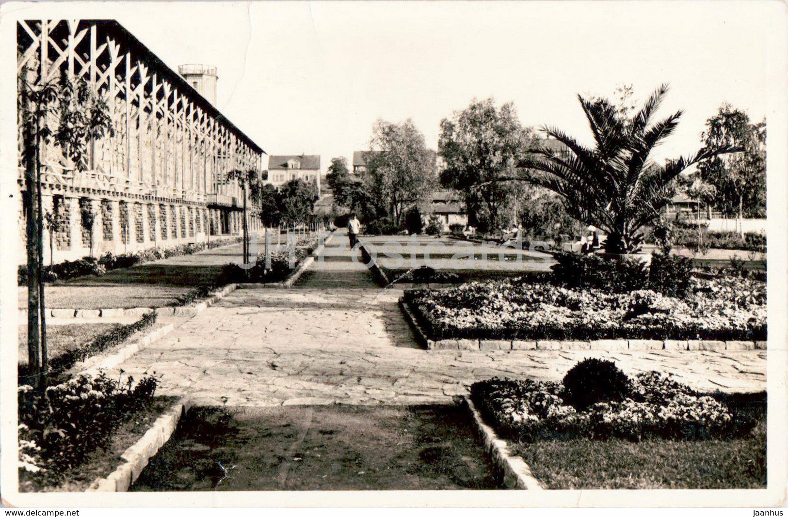 Bad Durkheim - Gradierbau mit Anlagen - old postcard - 1930s - Germany - used - JH Postcards