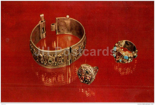 Bracelet , Ring , 20th century - Jewellery - Armenian History Museum - 1978 - Russia USSR - unused - JH Postcards