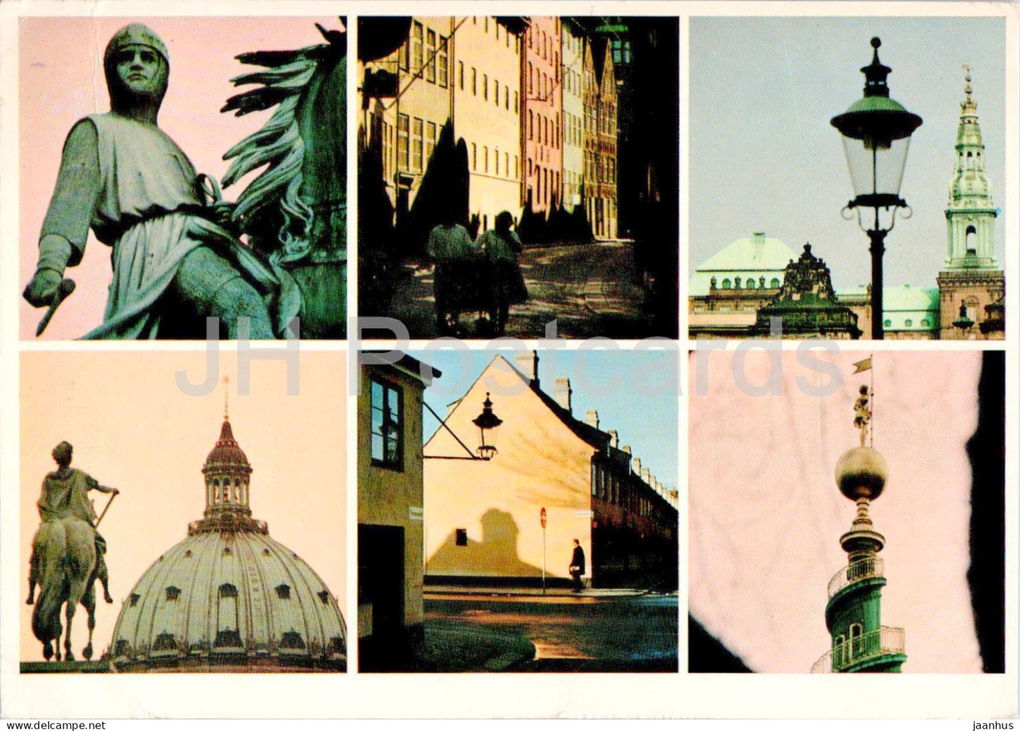 Copenhagen - Kobenhavn - Old Town - multiview - T 52 - 1970 - Denmark - used - JH Postcards