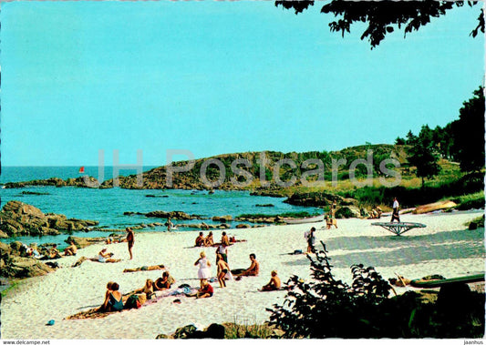 Bornholm - Naes Badestrand ved Allinge - beach - 1973 - Denmark - used - JH Postcards