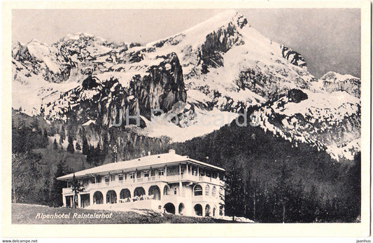 Alpenhotel Raintalerhof - 106 - old postcard - Germany - unused - JH Postcards