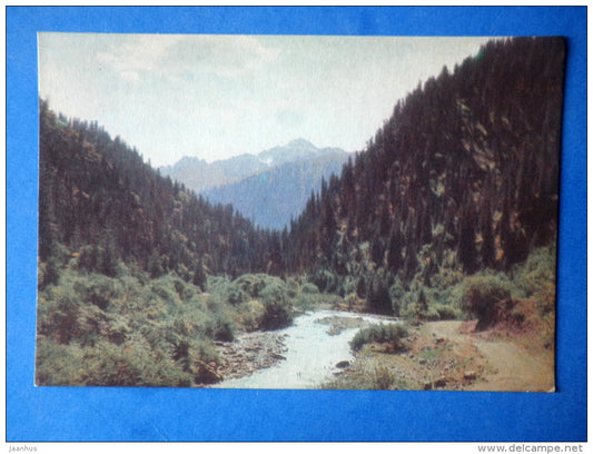 Dzhety Oguz canyon - Nature of Kyrgyzstan - 1969 - Kyrgyzstan USSR - unused - JH Postcards