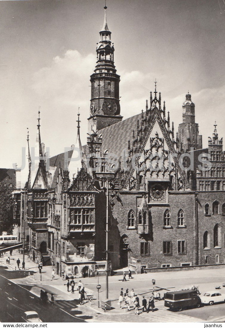 Wroclaw - town hall - 1973 - Poland - used - JH Postcards
