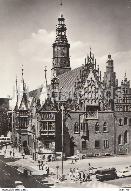 Wroclaw - town hall - 1973 - Poland - used - JH Postcards