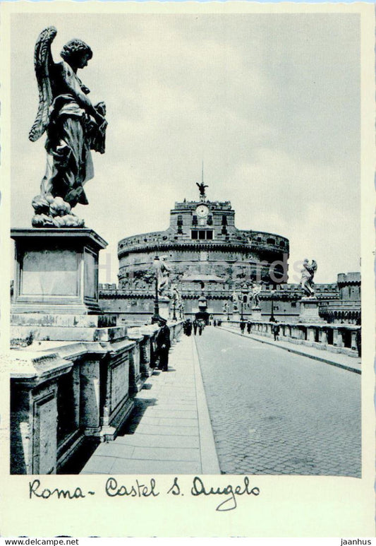 Roma - Rome - Castel S Angelo - castle - ancient world - old postcard - 1934 - Italy - unused - JH Postcards