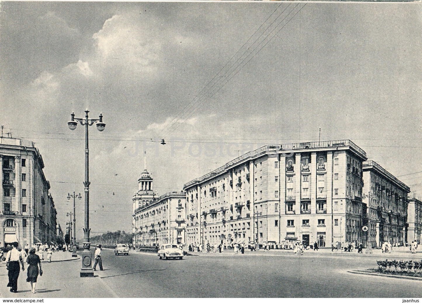 Leningrad - St. Petersburg - Moskovsky Prospekt - car - 1960 - Russia USSR - unused - JH Postcards