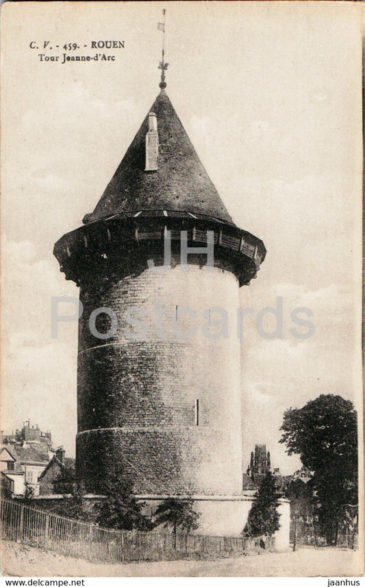 Rouen - Tour Jeanne d'Arc - 459 - old postcard - France - unused - JH Postcards