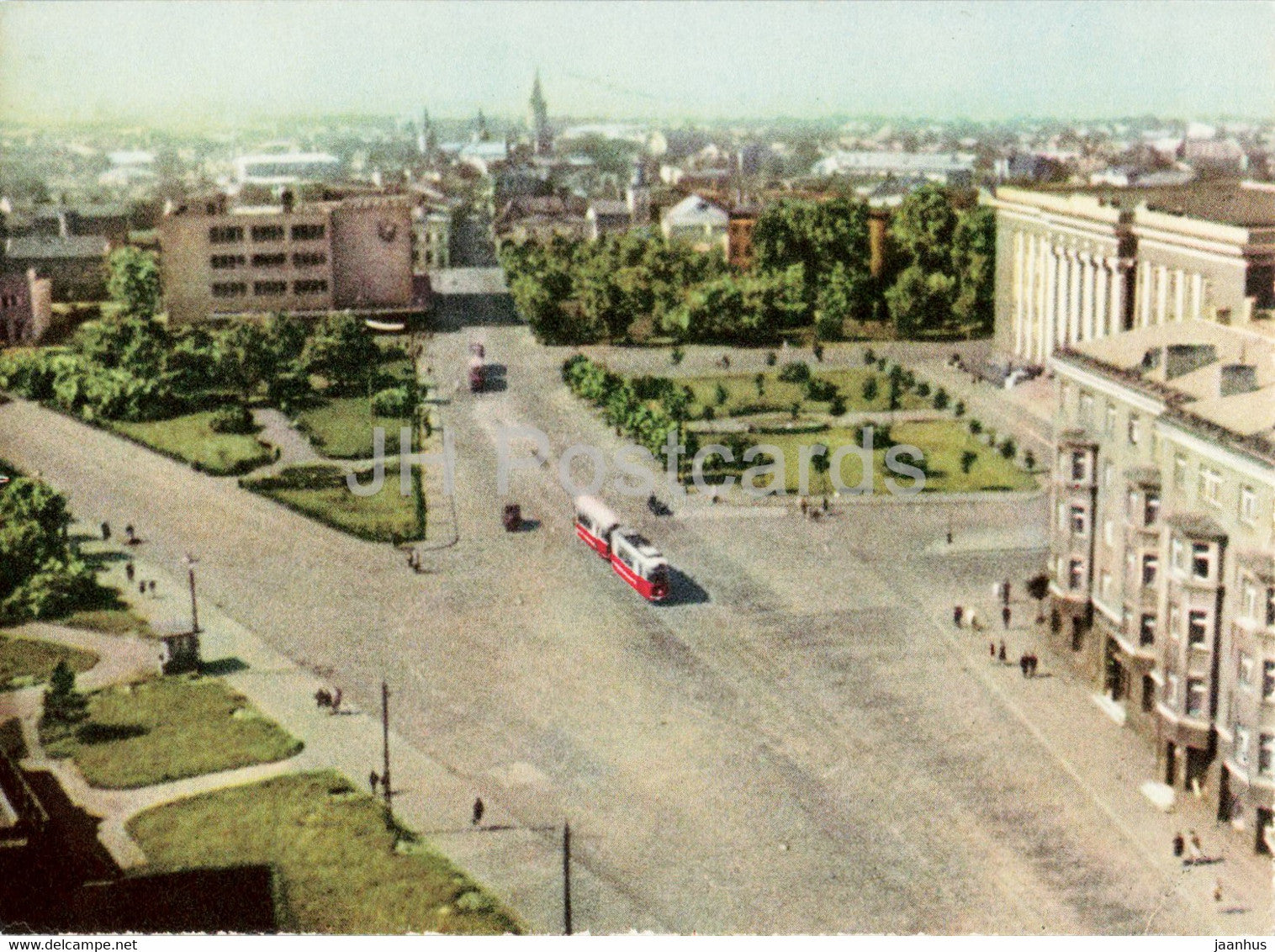 Liepaja - tram - 1963 - Latvia USSR - unused - JH Postcards