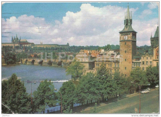 The Smetana Museum , Charles Bridge and Prague Castle - Praha - Prague - Czechoslovakia - Czech - used 1967 - JH Postcards