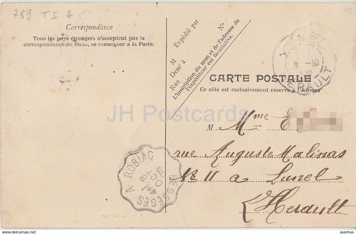 Lourdes - Pelerinage National - alte Postkarte - 1905 - Frankreich - gebraucht