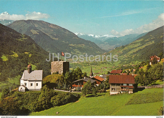 Schlans - Surselva - Graubunden - Bindner Oberland - Disentis - 1985 - Switzerland - used - JH Postcards