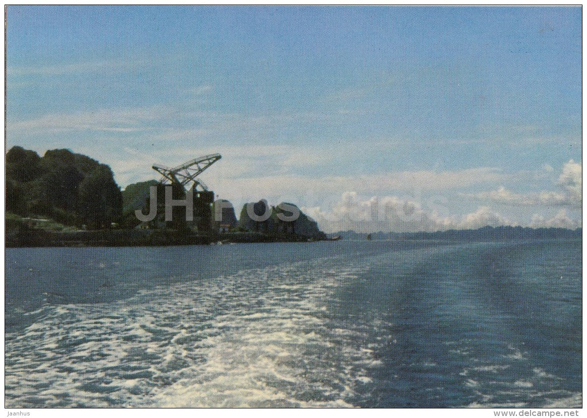 Hongay Port - Halong and Environs - old postcard - Vietnam - unused - JH Postcards