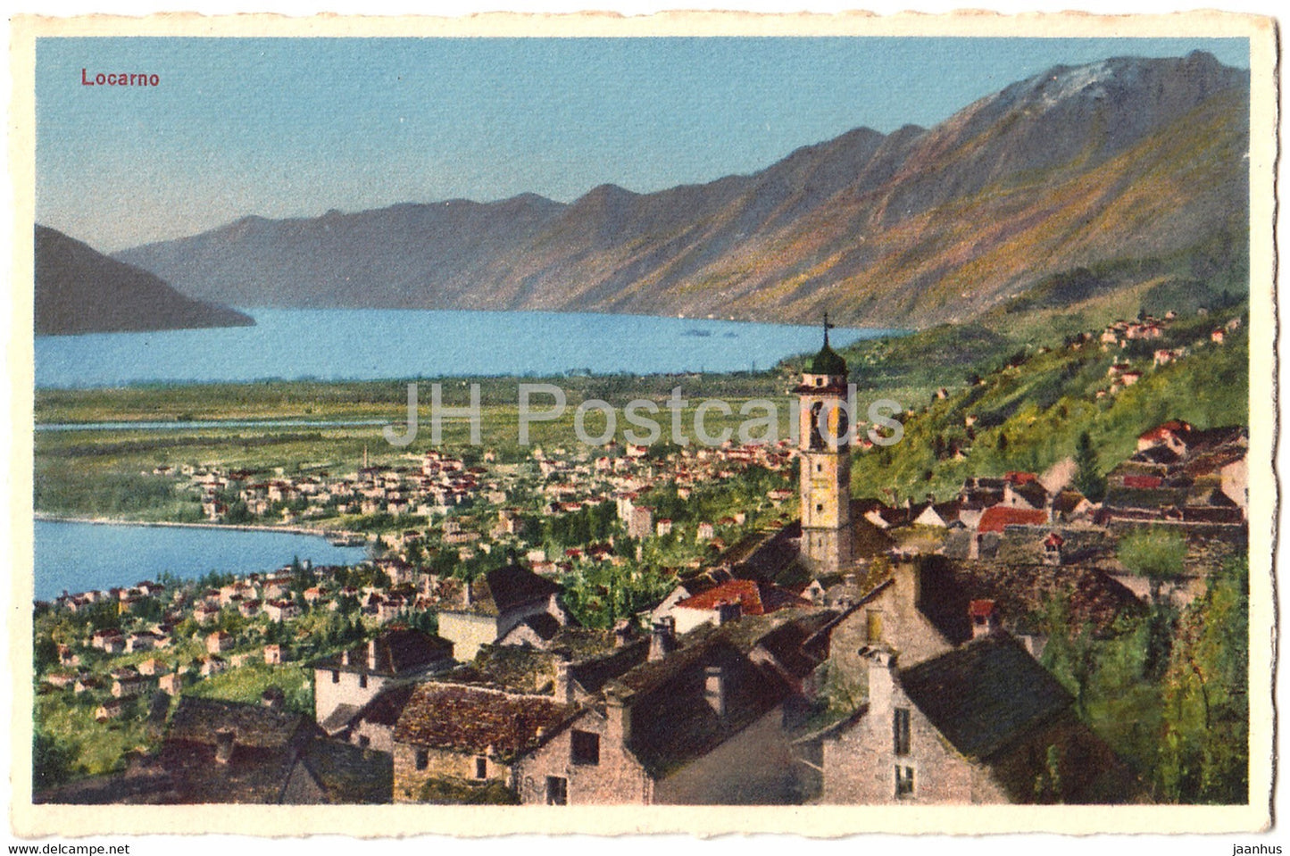 Locarno - 8580 - old postcard - Switzerland - unused - JH Postcards