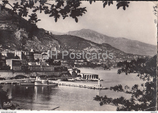 Monte Carlo - Le Port - 113 - old postcard - 1953 - Monaco - used - JH Postcards