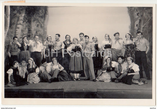 theater - theatre - truppe - Switzerland - 1933 - used - JH Postcards