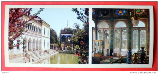Sitorai Mokhi-Khosa Palace , general view , interior - Bukhara - 1978 - USSR Uzbekistan - unused - JH Postcards