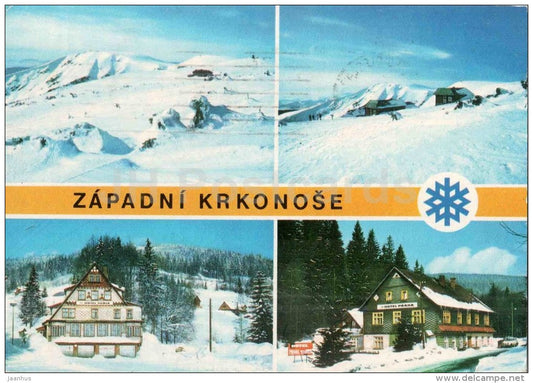 West Krkonose - Kotel - hotel Skala - hotel Praha - The Giant Mountains - Czech Republic - used 1981 - JH Postcards