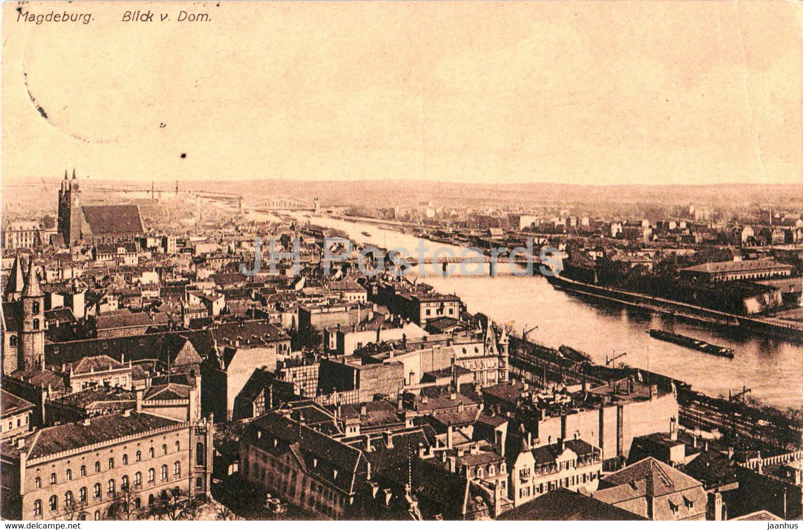 Magdeburg - Blick v Dom - cathedral - old postcard - 1907 - Germany - used - JH Postcards