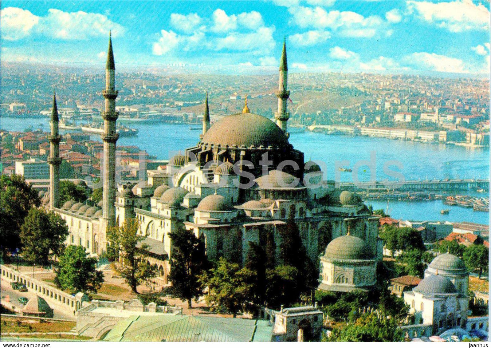 Istanbul - The Mosque of Suleymaniye - 13 - 1987 - Turkey - used - JH Postcards
