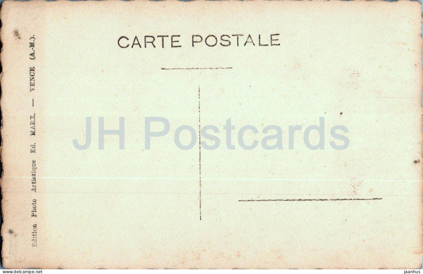 Vence - Straßen - 3 - Ed Marx - alte Postkarte - Frankreich - unbenutzt 