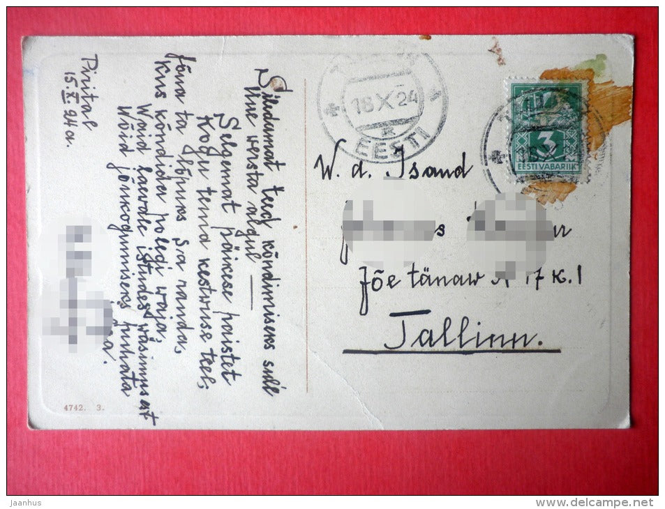 photograph - nature - source - 4742 - circulated in Estonia Tallinn 1924 - JH Postcards