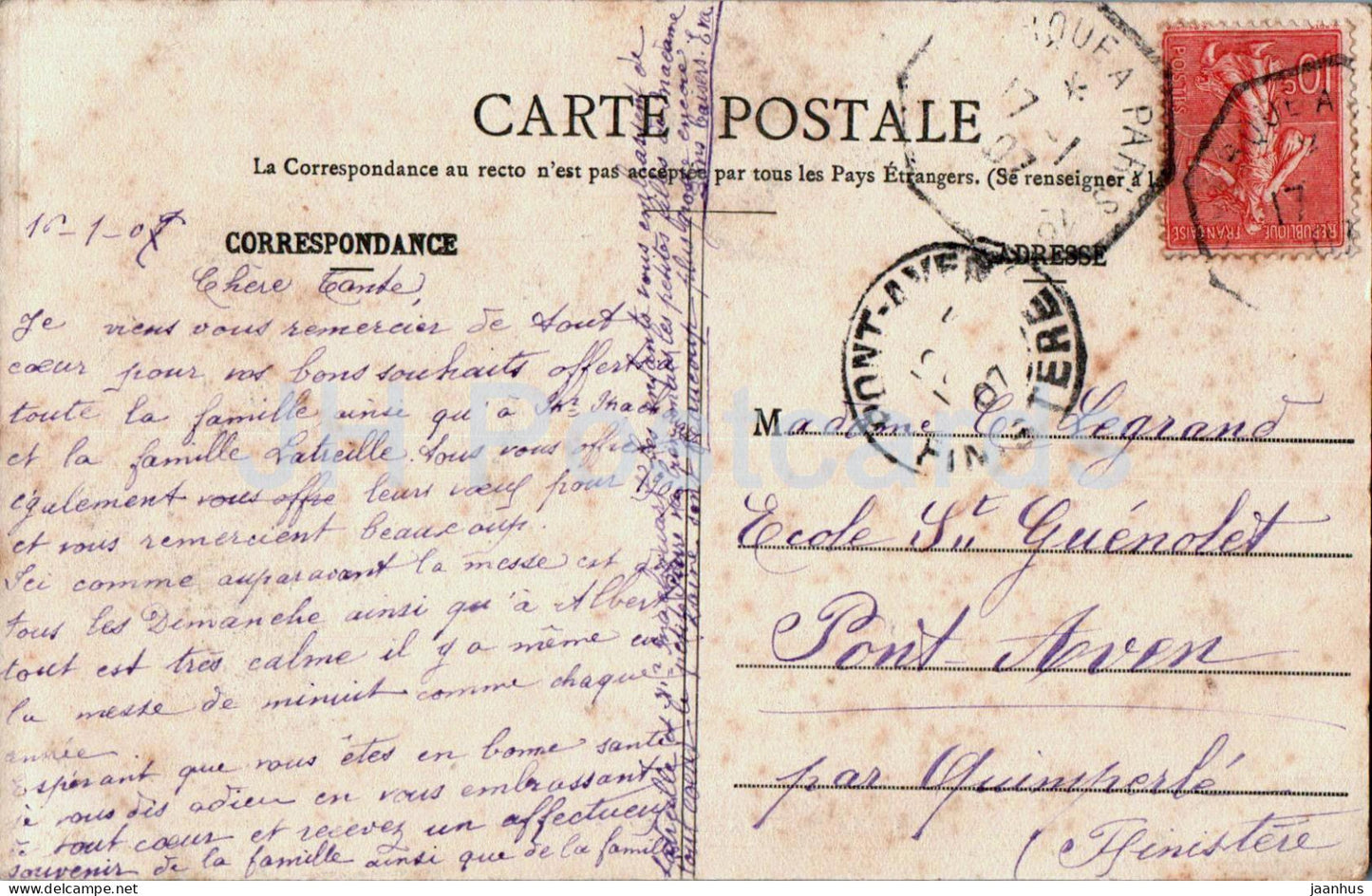 Le Quesnel - Saint Marius - 3 - carte postale ancienne - 1907 - France - oblitéré 