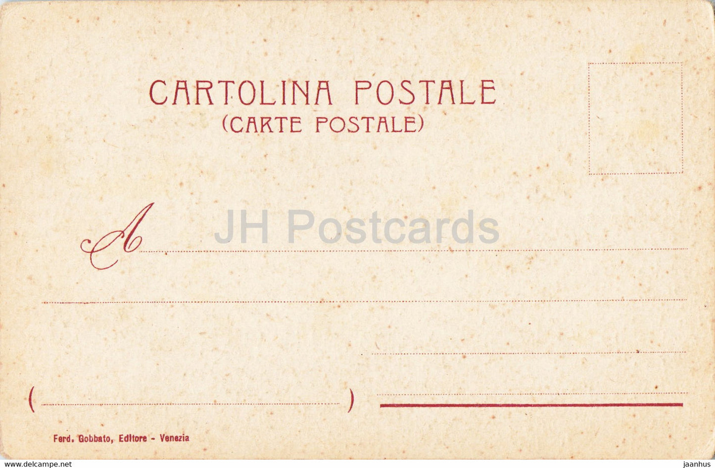 Venezia - Venice - Piazza e Basilica di S Marco col campanile crollato 1902 - old postcard - Italy - unused