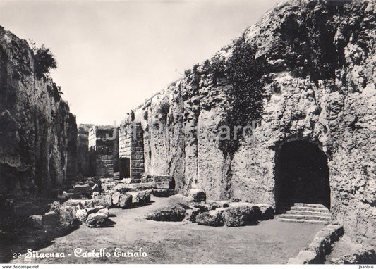 Siracusa - Castello Eurialo - castle ruins - ancient architecture - Italy - Italia - unused - JH Postcards