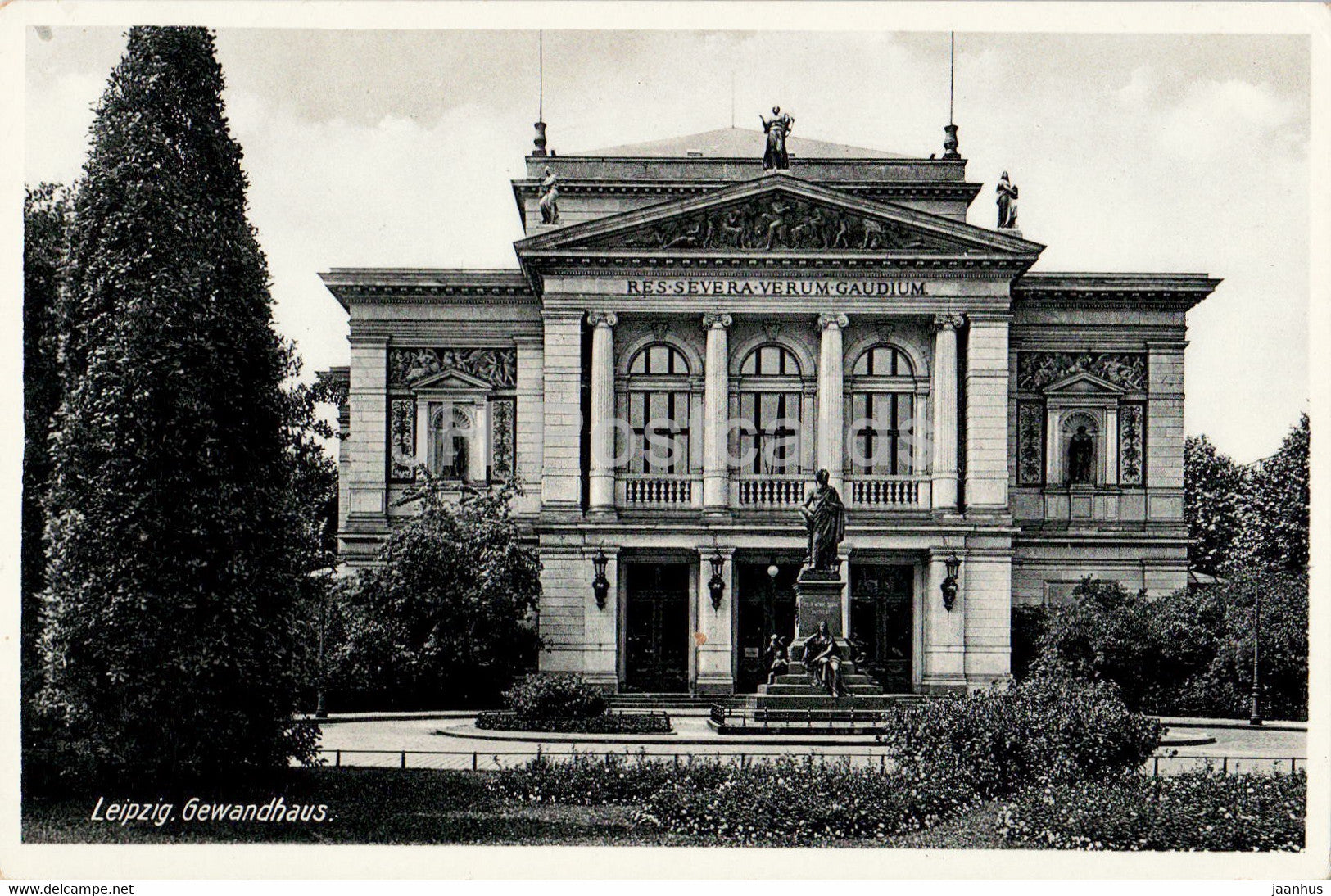 Leipzig - Gewandhaus - concert hall - 12235 - old postcard - 1932 - Germany - used - JH Postcards