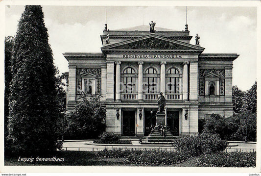 Leipzig - Gewandhaus - concert hall - 12235 - old postcard - 1932 - Germany - used - JH Postcards