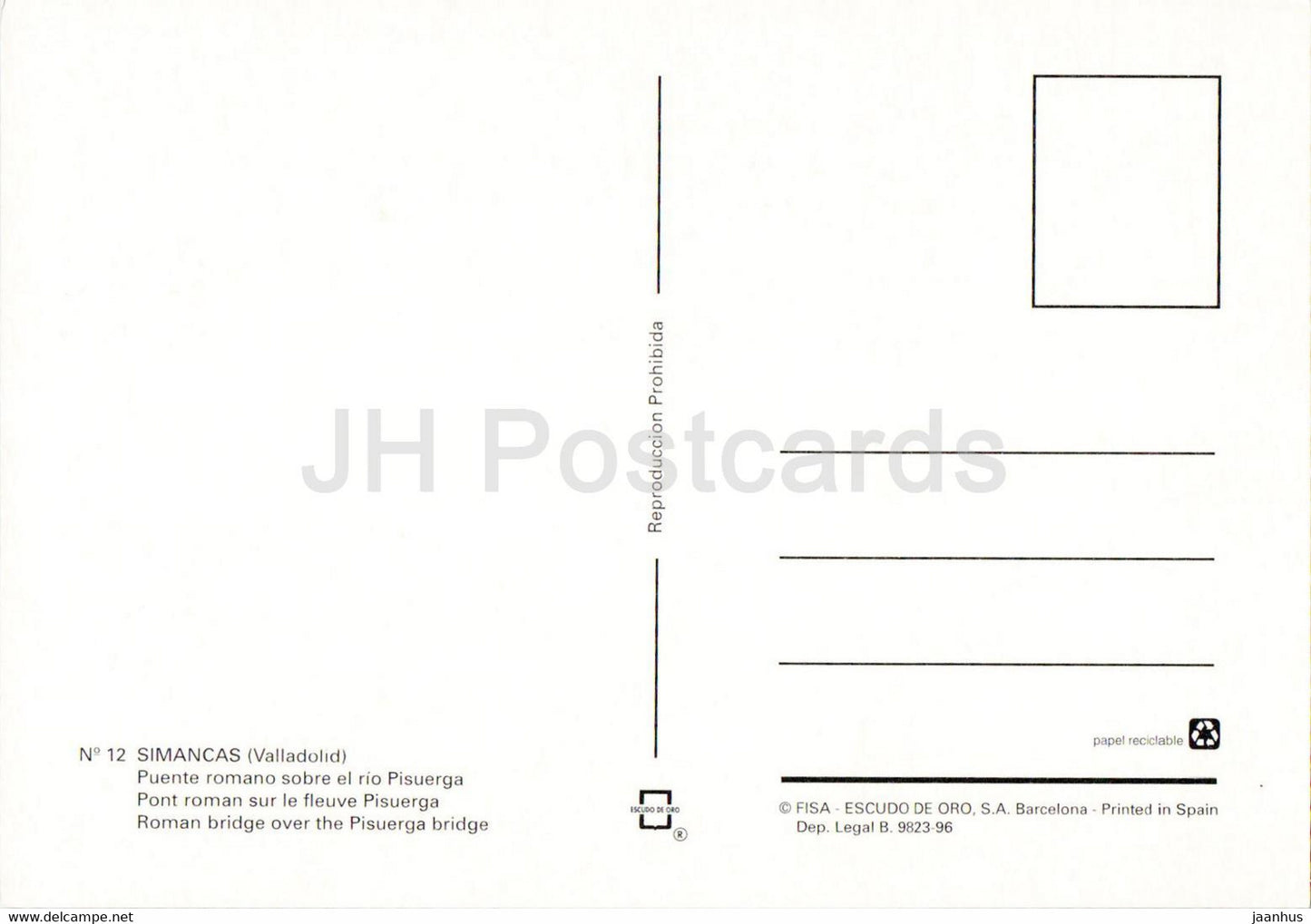 Simancas - Puente romano sobre el rio Pisuerga - Pont romain sur la rivière Pisuerga - monde antique - Espagne - inutilisé