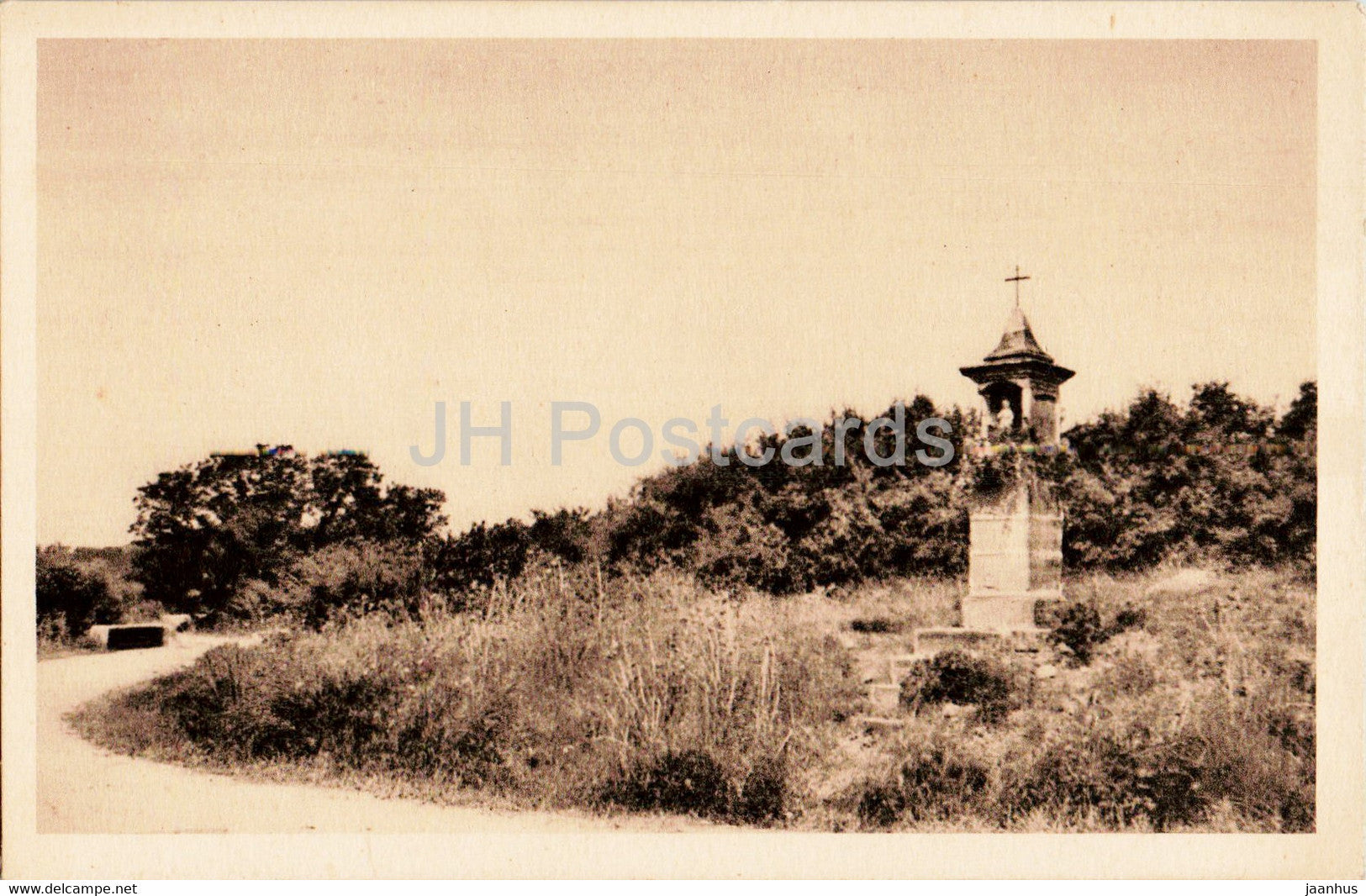 Oratoire Saint Roch - Aureille - 3 - old postcard - France - unused - JH Postcards