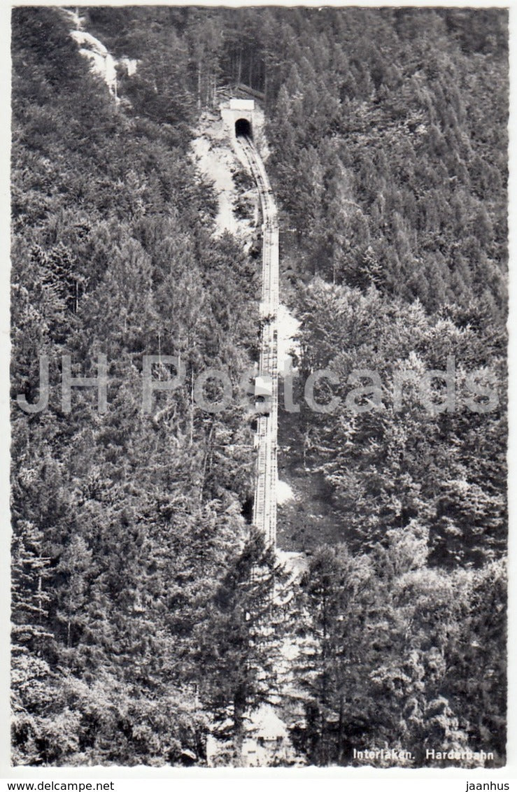 Interlaken - Harderbahn - Hotel Rest. Harderkulm 1326 m - 2543 - Switzerland - 1966 - used - JH Postcards
